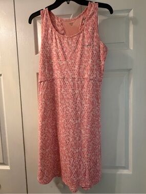Columbia Pink Patterned Omni-Freeze Athletic Dress Size L